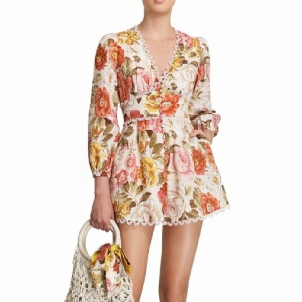 New Bonita floral Romper AU 0 | US 2
